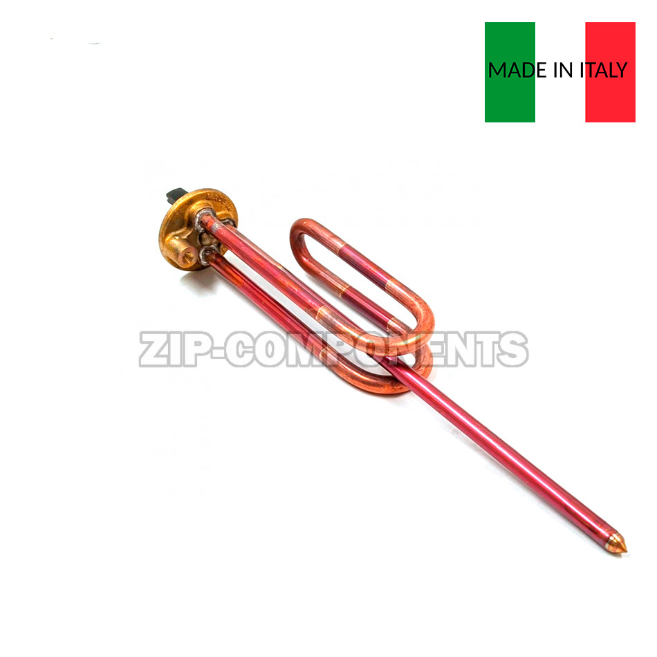 ТЭН Unival для водонагревателя (RCF, 2000W, D48, M6, L260) изогнутый Италия